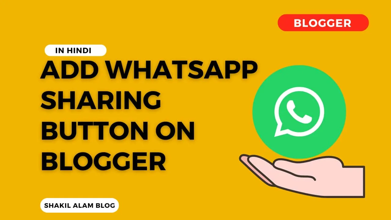 Whatsapp Sharing Button Apne Blogger Par Add Karein